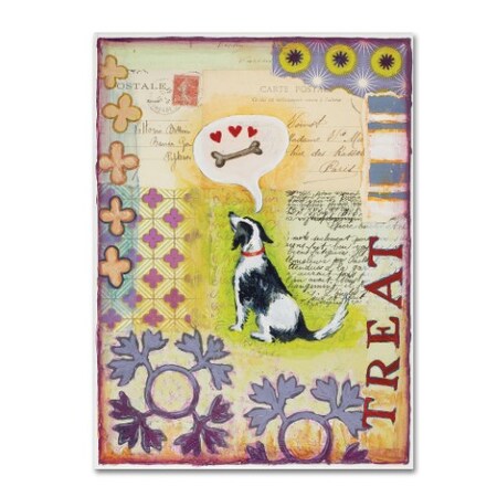 Trademark Fine Art Rachel Paxton 'Dog & Bone' Canvas Art, 35x47 ALI10736-C3547GG
